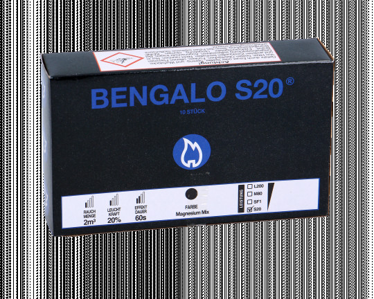 Bengalos, Magnesium- und Rauchartikel - ganzjähriger Verkauf